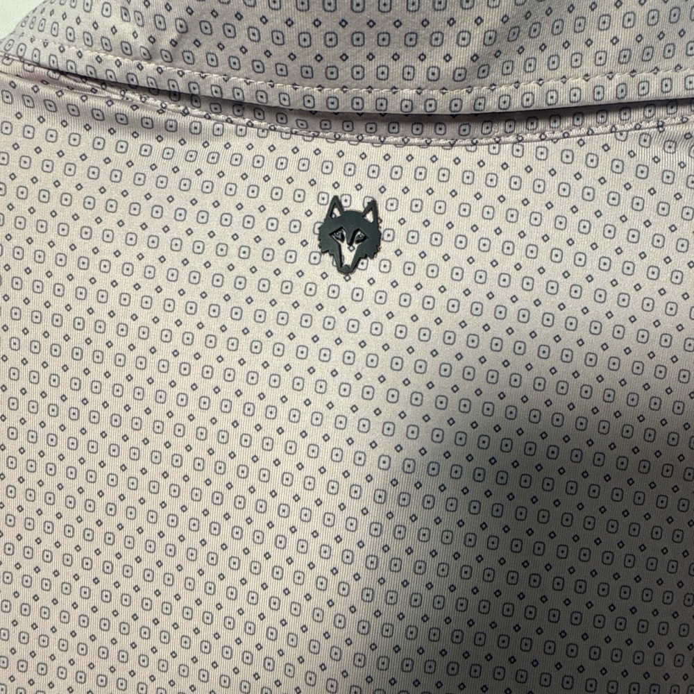 Greyson Golf Polo Shirt Pink Geometric Men’s XL a very small stain (0887gw6) - Picture 6 of 9